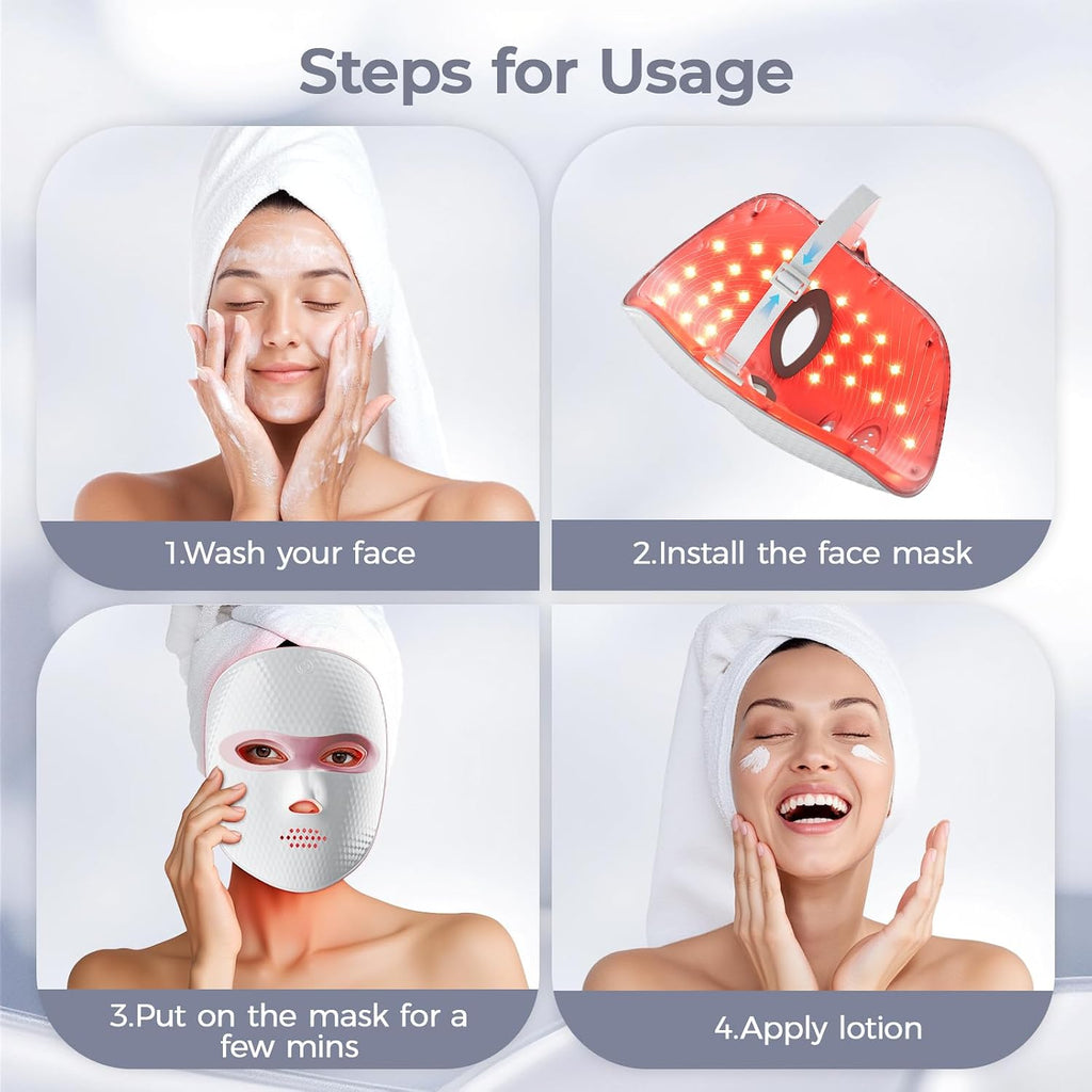Red Light Therapy Face Mask 