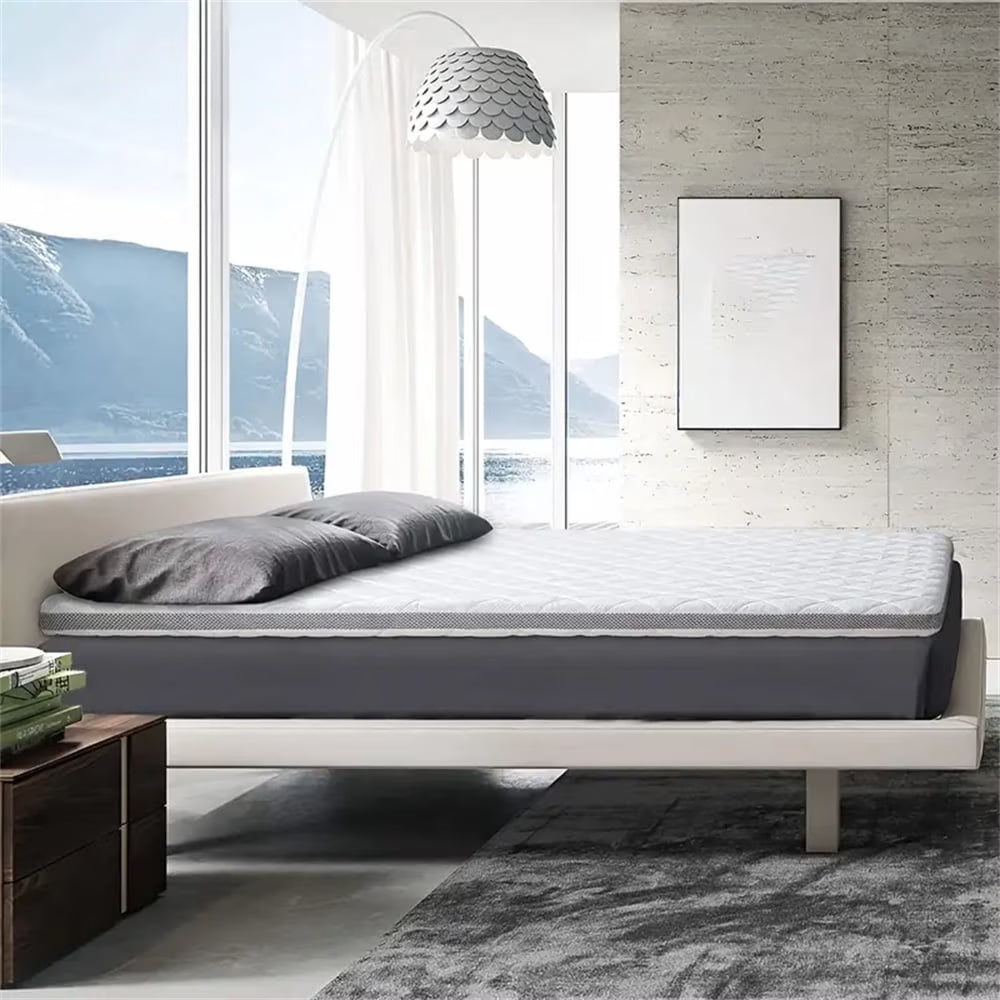 3-Inch Extra Firm Mattress, Pain Relief Foam Mattress for Extra Support, High-Density Foam Mattress Pad with Removable Cover, Odourless, Certipur-Us Certified