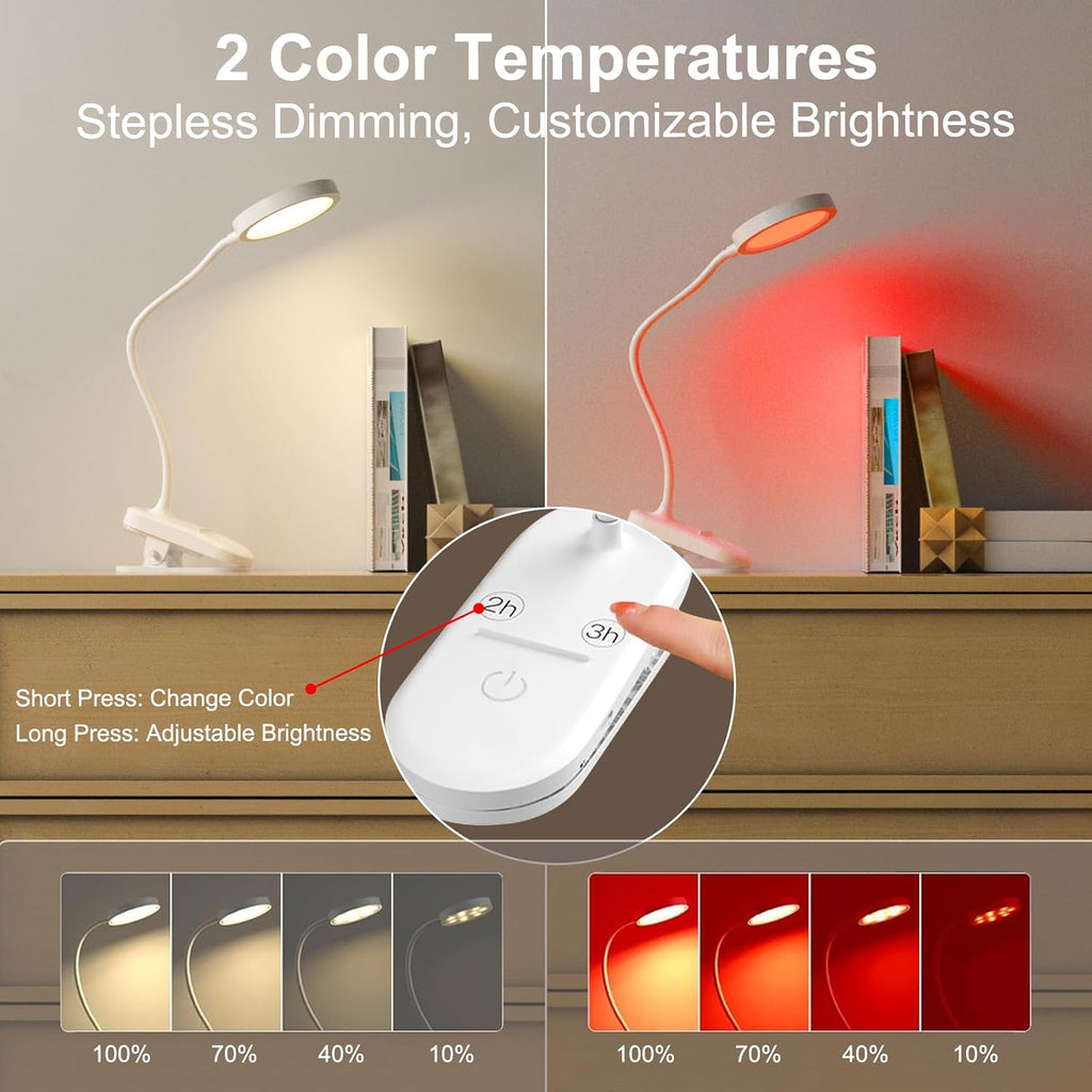 Clip-On Red Light Therapy Lamp 