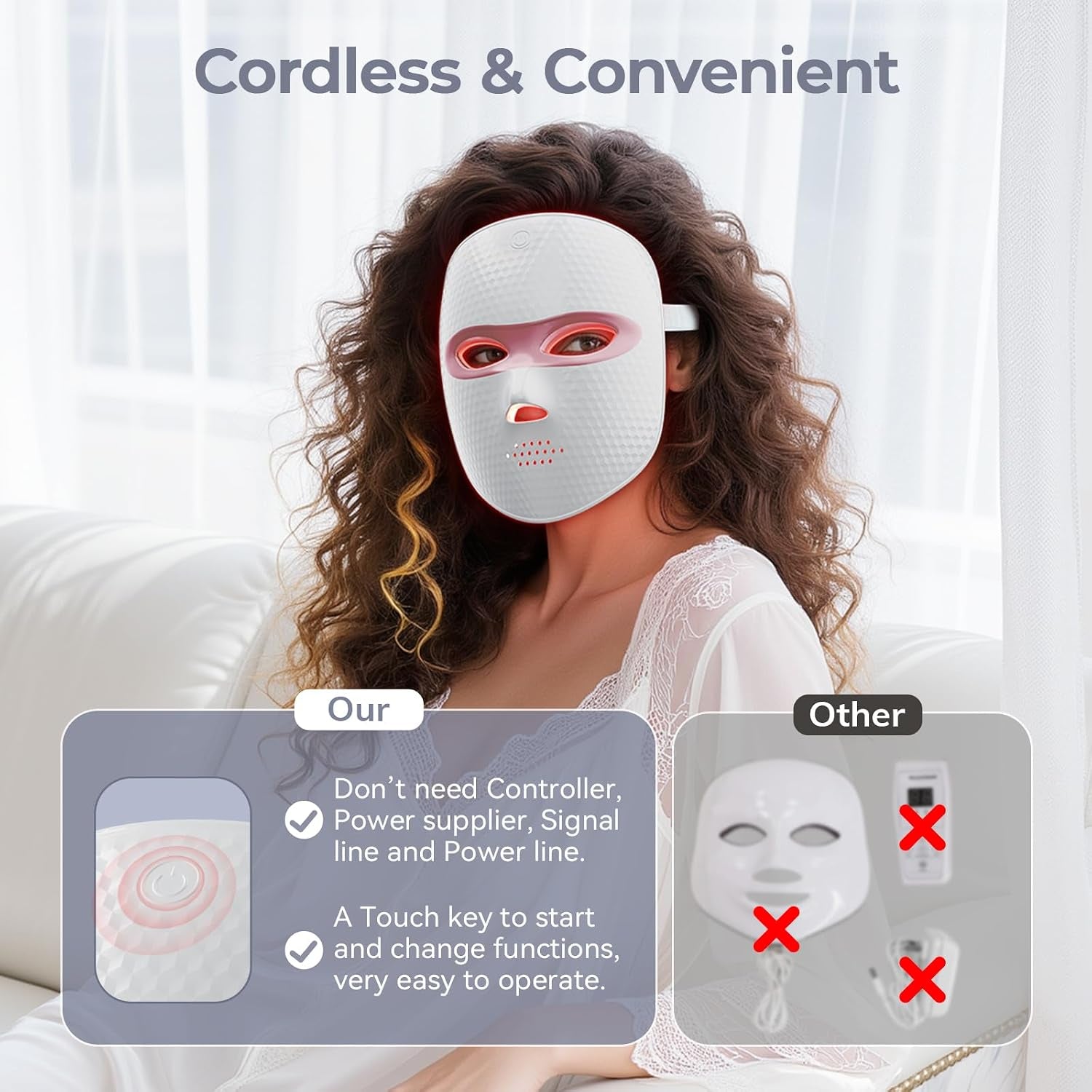 Red Light Therapy Face Mask 