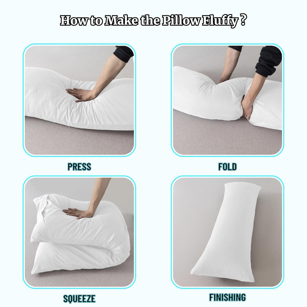 20X54 Inch Memory Foam Body Pillow with Cover