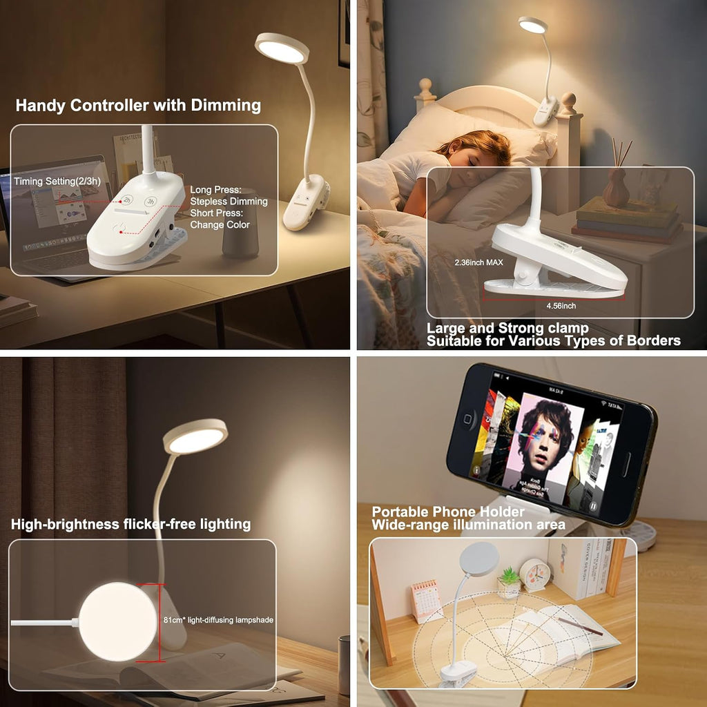 Clip-On Red Light Therapy Lamp 
