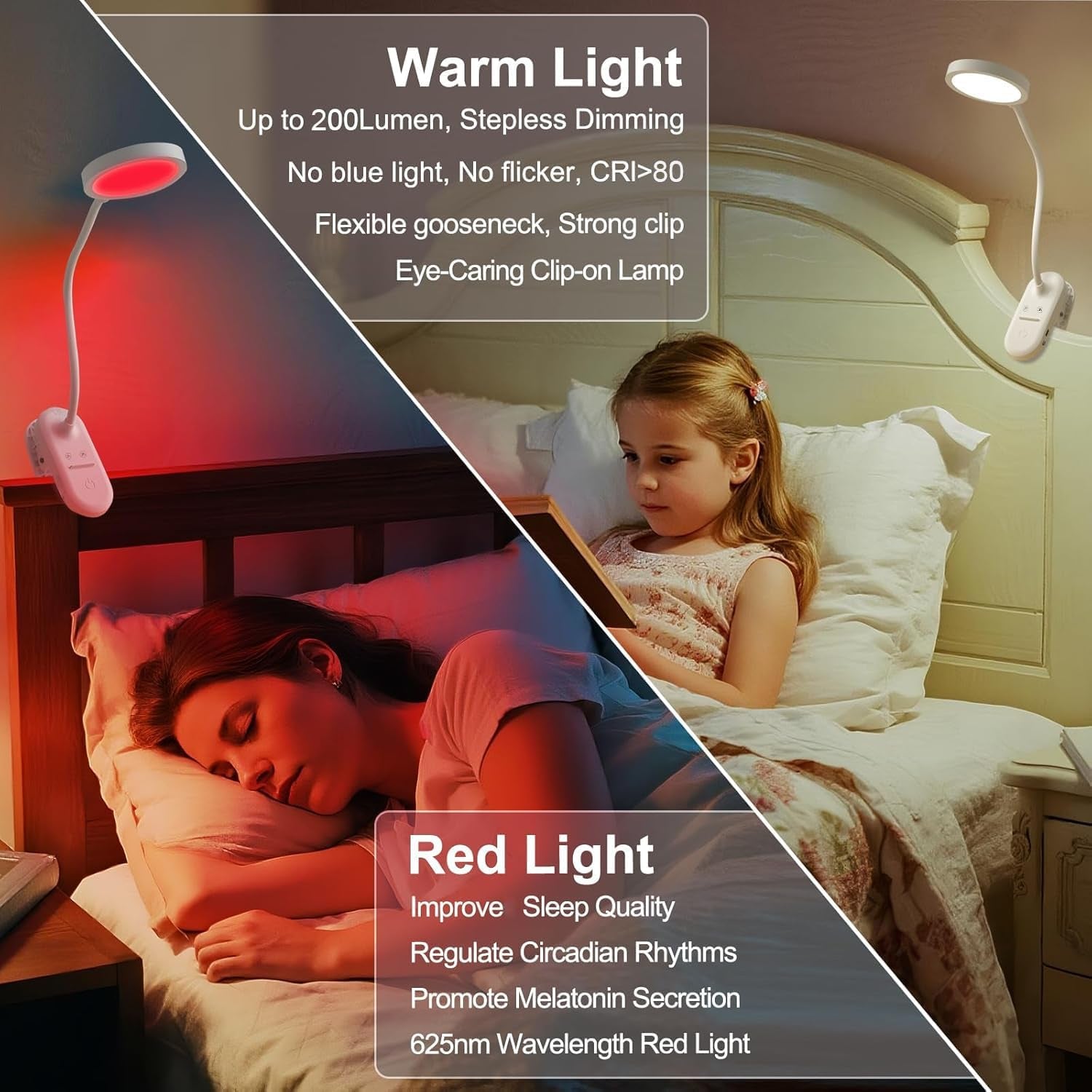 Clip-On Red Light Therapy Lamp 