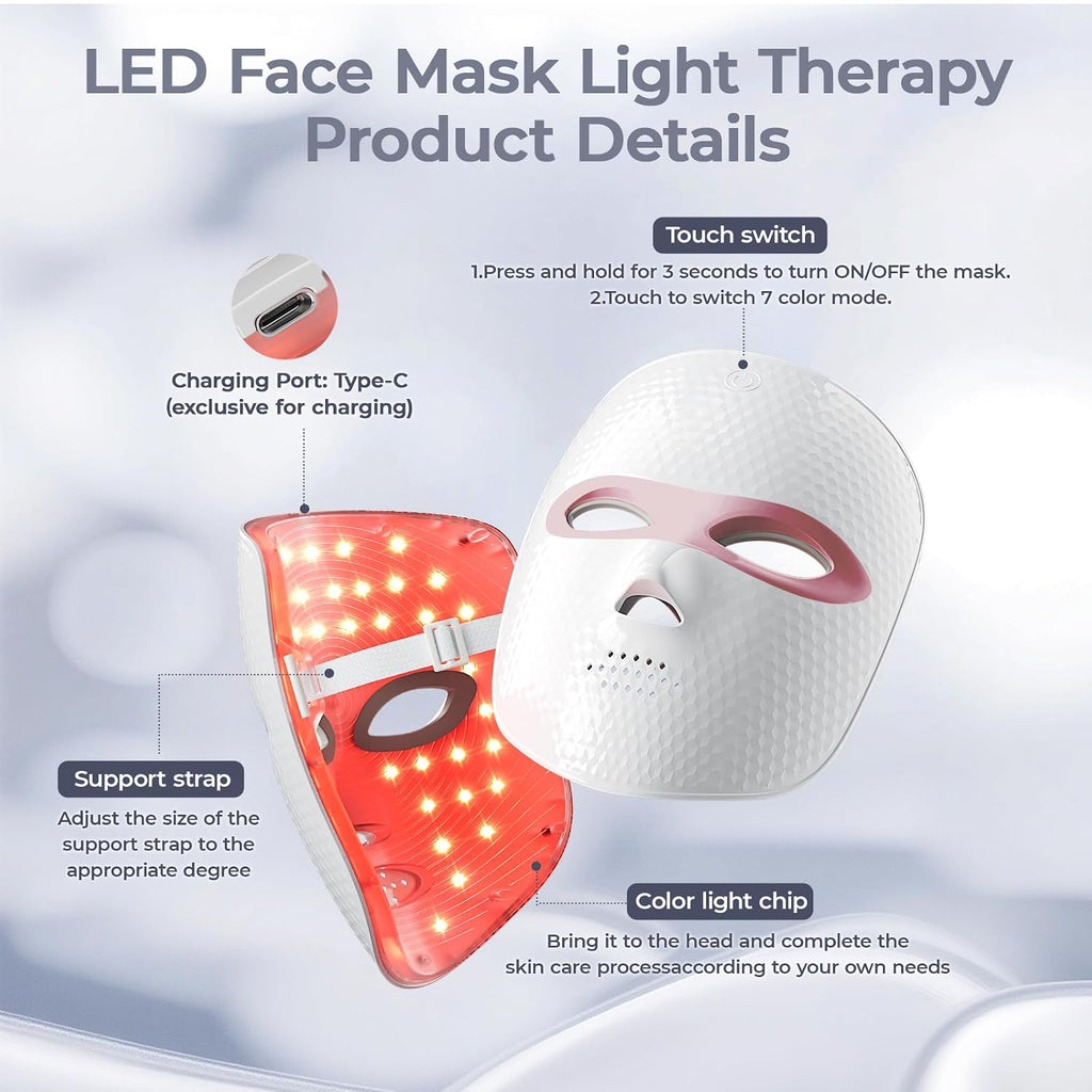 Red Light Therapy Face Mask 